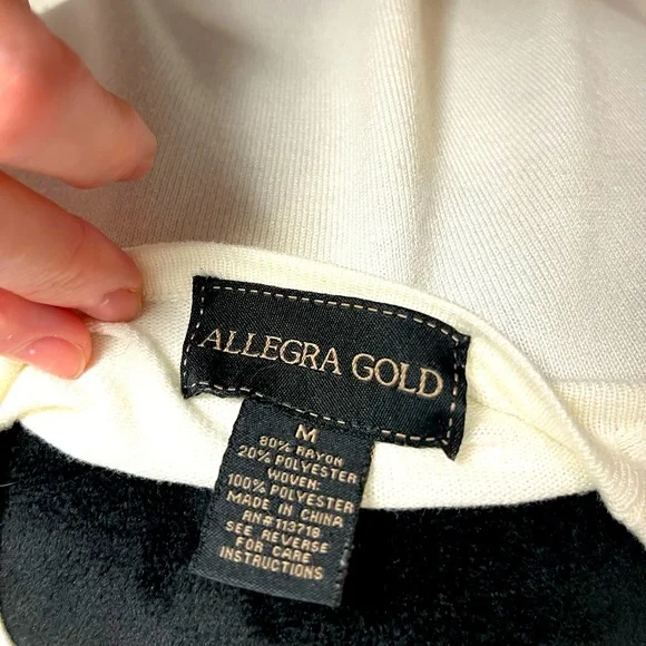 Allegra Gold sweater with cut out and sheer mermaid sleeves - Picture 5 of 9